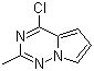 4-氯-2-甲基吡咯并[1,2-f][1,2,4]三嗪分子结构 (CAS 1150617-75-6)