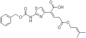 头孢布烯侧链分子结构 (CAS 115065-79-7)