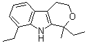 1,8-二乙基-1,3,4,9-四氢-1-甲基吡喃并[3,4-b]吲哚分子结构 (CAS 115066-03-0)