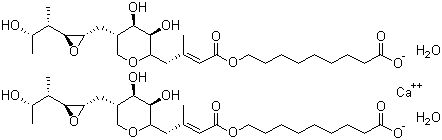 莫匹罗星钙(二水合物)分子结构 (CAS 115074-43-6)