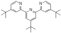 4,4',4''-三叔丁基-2,2':6',2''-三联吡啶分子结构 (CAS 115091-29-7)
