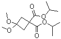 structure of CAS# 115118-68-8, 3,3-二甲氧基环丁烷-1,1-二羧酸二异丙酯