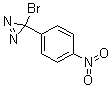 3-溴-3-(4-硝基苯基)-3H-双吖丙啶分子结构 (CAS 115127-49-6)