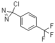 3-氯-3-[4-(三氟甲基)苯基]-3H-双吖丙啶分子结构 (CAS 115127-52-1)