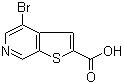 4-溴噻吩并[2,3-c]吡啶-2-羧酸分子结构 (CAS 1151512-25-2)