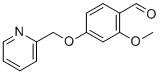 2-甲氧基-4-(吡啶-2-基甲氧基)苯甲醛分子结构 (CAS 1151539-21-7)