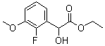 2-氟-alpha-羟基-3-甲氧基苯乙酸乙酯分子结构 (CAS 1151564-10-1)