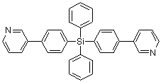 二苯基二[4-(吡啶-3-基)苯基]硅烷分子结构 (CAS 1152162-74-7)