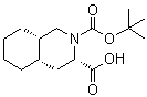 (3S,4aS,8aS)-2-(叔丁氧羰基)十氢异喹啉-3-羧酸分子结构 (CAS 115238-59-0)