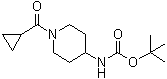 (1-(环丙烷羰基)哌啶-4-基)氨基甲酸叔丁酯分子结构 (CAS 1152430-26-6)