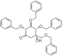 (2R,3S,4S,5S)-5-羟基-2,3,4-三(苄氧基)-5-[(苄氧基)甲基]-环己酮分子结构 (CAS 115250-38-9)