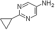 2-环丙基-5-嘧啶胺分子结构 (CAS 1152519-69-1)
