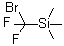 structure of CAS# 115262-01-6, (溴二氟甲基)三甲基硅烷