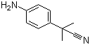 structure of CAS# 115279-57-7, 2-(4-Aminophenyl)-2-methylpropanenitrile