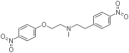 N-甲基-N-(4-硝基苯氧乙基)-4-硝基苯乙胺分子结构 (CAS 115287-37-1)