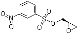 (S)-(+)-间硝基苯磺酸缩水甘油酯分子结构 (CAS 115314-14-2)