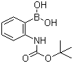 2-叔丁氧羰基氨基苯硼酸分子结构 (CAS 115377-94-1)