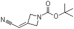 3-(氰基亚甲基)氮杂环丁烷-1-甲酸叔丁酯分子结构 (CAS 1153949-11-1)