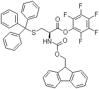 structure of CAS# 115520-21-3, N-芴甲氧羰基-S-三苯甲基-L-半胱氨酸五氟苯酯