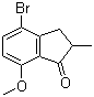 4-溴-7-甲氧基-2-甲基-2,3-二氢-1H-茚-1-酮分子结构 (CAS 1155261-18-9)