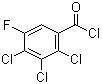 2,3,4-三氯-5-氟苯甲酰氯分子结构 (CAS 115549-05-8)