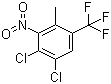 3,4-二氯-6-三氟甲基-2-硝基甲苯分子结构 (CAS 115571-66-9)
