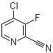 4-氯-3-氟-2-吡啶甲腈分子结构 (CAS 1155847-43-0)