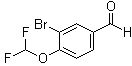 3-溴-4-(二氟甲氧基)苯甲醛分子结构 (CAS 1155878-02-6)