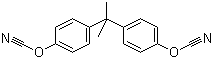 2,2-双(4-氰氧苯基)丙烷分子结构 (CAS 1156-51-0)