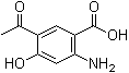 5-乙酰基-2-氨基-4-羟基苯甲酸分子结构 (CAS 115651-29-1)