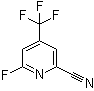 CAS # 1156542-26-5, 6-Fluoro-4-(trifluoromethyl)-2-pyridinecarbonitrile