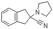 2,3-二氢-2-(1-吡咯烷基)-1H-茚-2-甲腈分子结构 (CAS 1157501-73-9)