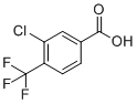 3-氯-4-(三氟甲基)苯甲酸分子结构 (CAS 115754-20-6)