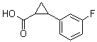 structure of CAS# 1157561-41-5, 2-(3-氟苯基)环丙烷羧酸