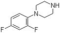 structure of CAS# 115761-79-0, 1-(2,4-Difluorophenyl)piperazine