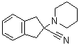 2,3-二氢-2-(1-哌啶基)-1H-茚-2-甲腈分子结构 (CAS 1157984-70-7)