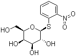 structure of CAS# 1158-17-4, 邻硝基苯基 beta-D-硫代吡喃半乳糖苷
