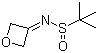 structure of CAS# 1158098-73-7, 3-[(叔丁基亚磺酰基)亚氨基]氧杂环丁烷
