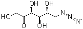 6-叠氮基-6-脱氧-D-果糖分子结构 (CAS 115827-10-6)