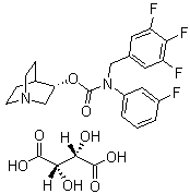 他利那新 D-酒石酸盐分子结构 (CAS 1159101-48-0)