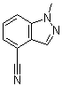 1-甲基-1H-吲唑-4-甲腈分子结构 (CAS 1159511-43-9)