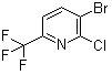 3-溴-2-氯-6-(三氟甲基)吡啶分子结构 (CAS 1159512-34-1)
