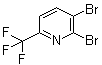 structure of CAS# 1159512-35-2, 2,3-Dibromo-6-(trifluoromethyl)pyridine