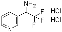 alpha-(三氟甲基)-3-吡啶甲胺二盐酸盐分子结构 (CAS 1159825-86-1)