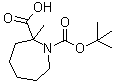 Hexahydro-2-methyl-1H-azepine-1,2-dicarboxylic acid 1-(1,1-dimethylethyl) ester molecular structure (CAS 1159826-17-1)