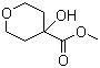 四氢-4-羟基-2H-吡喃-4-甲酸甲酯分子结构 (CAS 115996-72-0)