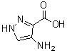 4-氨基-1H-吡唑-3-羧酸分子结构 (CAS 116008-52-7)