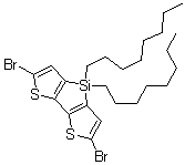 structure of CAS# 1160106-14-8, 5,5'-二溴-3,3'-二辛基硅烷亚基-2,2'-联噻吩