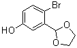 structure of CAS# 1160182-44-4, 4-Bromo-3-(1,3-dioxolan-2-yl)phenol