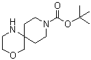 structure of CAS# 1160247-04-0, 2-氧杂-5,9-二氮杂螺[5.5]十一烷-9-羧酸叔丁酯